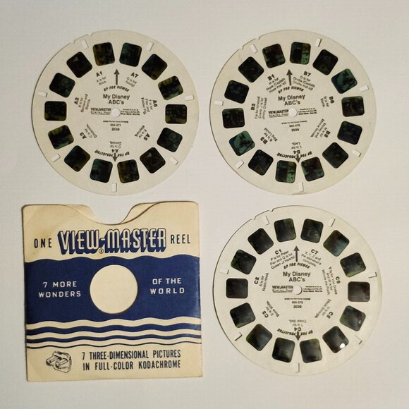 VINTAGE Disney View Master Reels Lot of 3 My Disney ABC's - Picture 1 of 6